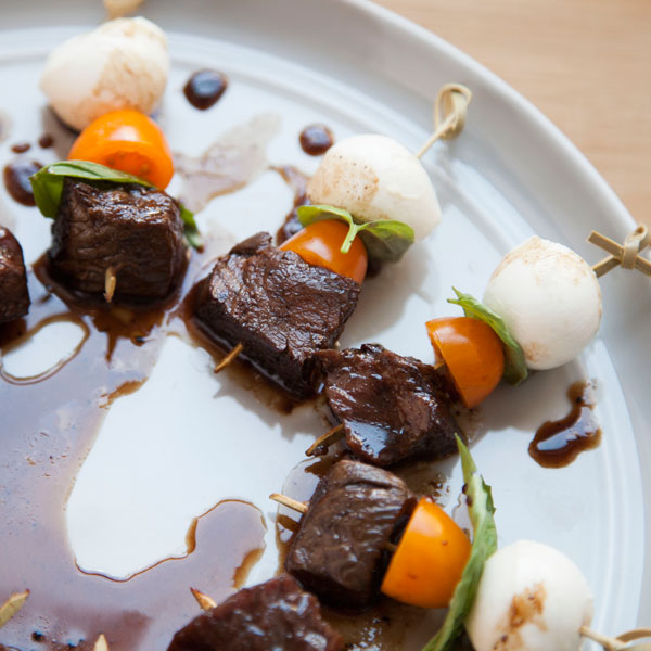 Balsamic Caprese Steak Bites for mothers day