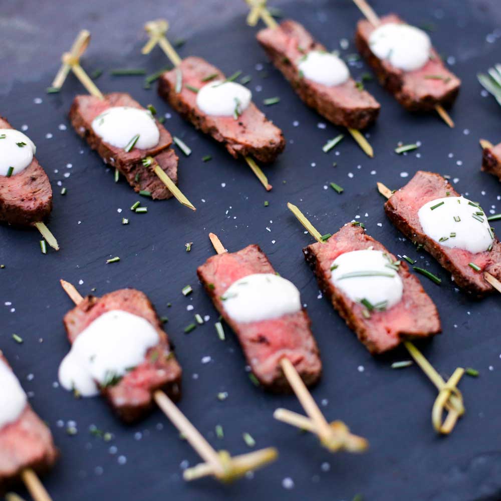 Seared Filet Bites with Horseradish Sauce