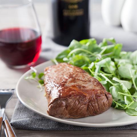 Top Sirloin Steak and Red Blend Wine