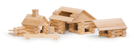 Natureich Holzhaus Bausatz 111 Teile für Kinder Holzspielzeug 3d DIY Montessori Material Häuser ab 3 Jahren