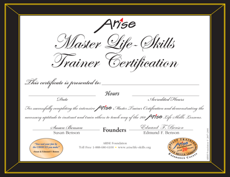 ARISE Life Skills Trainer Certification