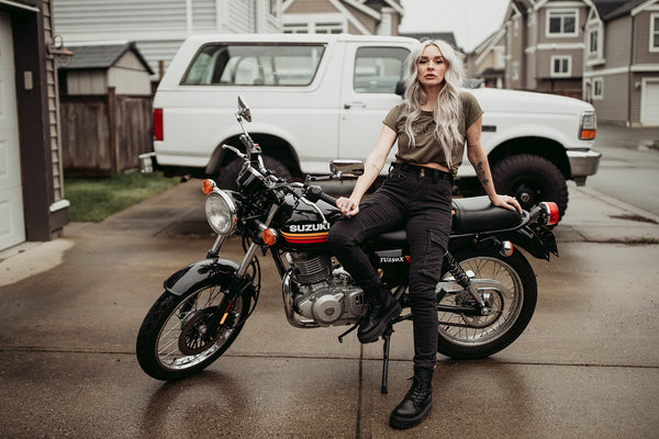 MotoGirl Lara Cargo Riding Pants