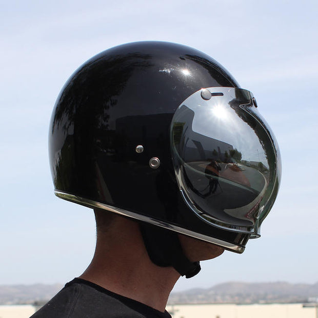 biltwell helmet with bubble shield