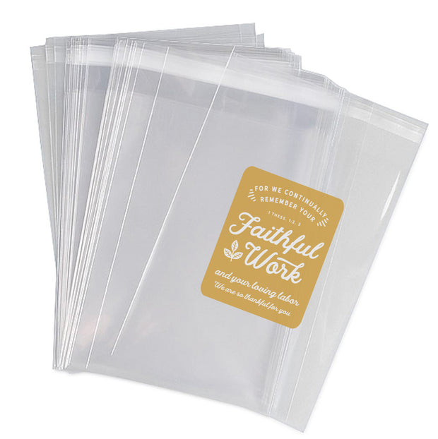 Clear Small Cellophane Treat Bags, 3 x 4-Inch (50-Count)