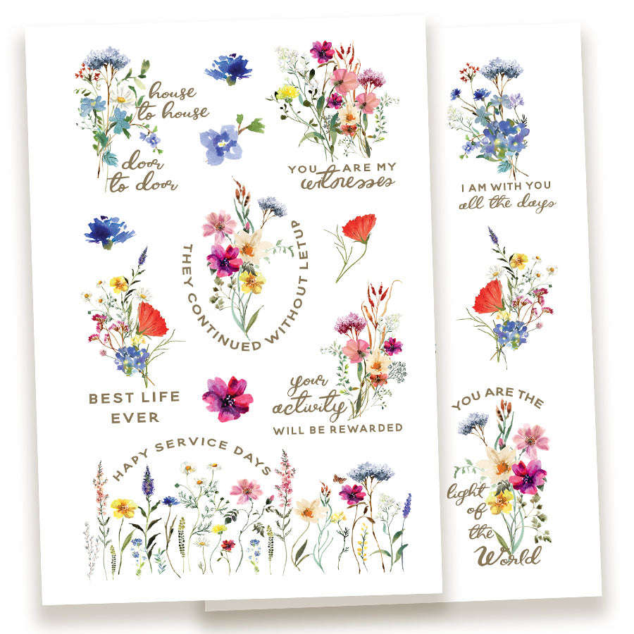 Botanical Stickers : 5 Pages – Happier To Give