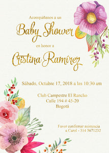 Invitacion Baby Shower Inkterest