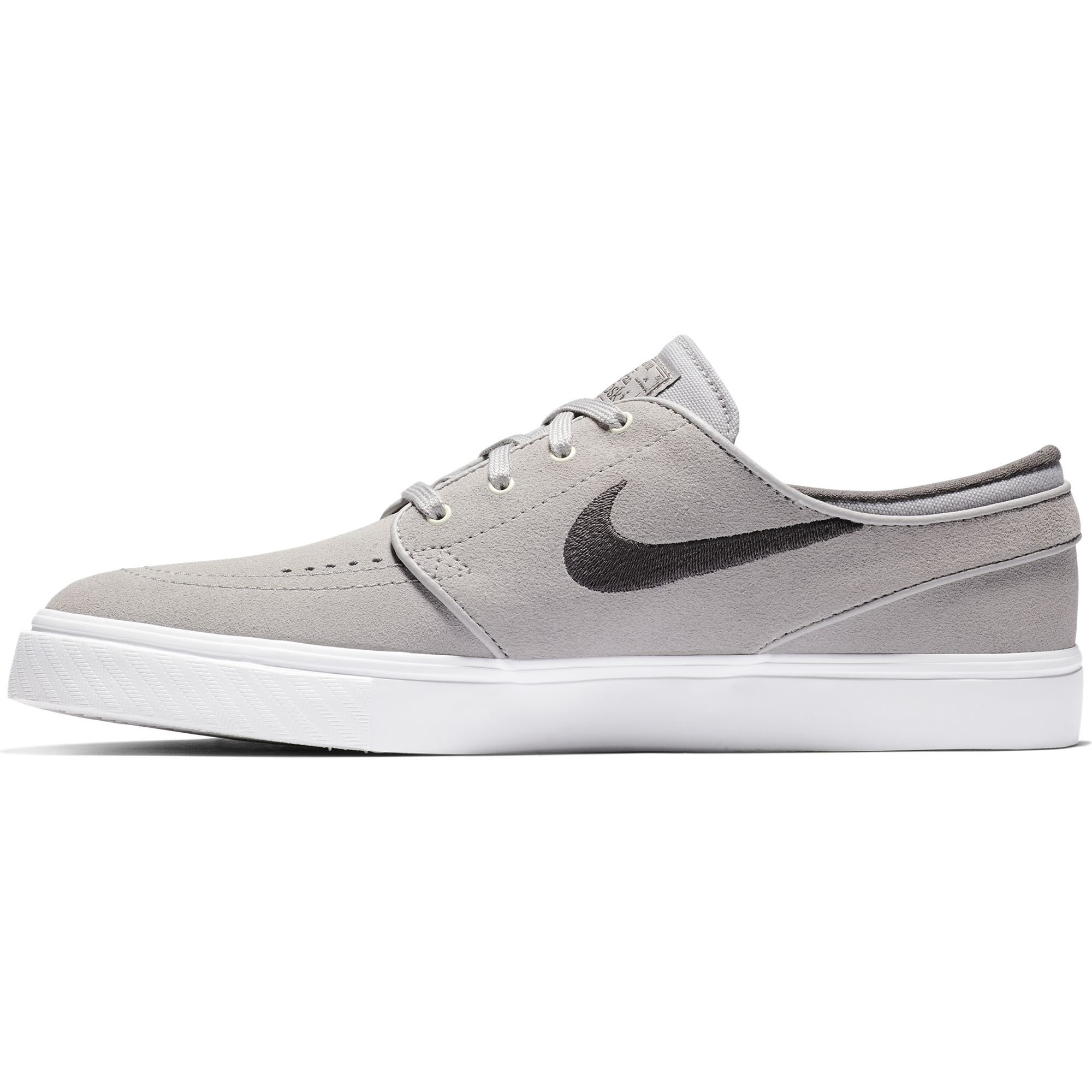 nike sb janoski atmosphere grey & white suede skate shoes