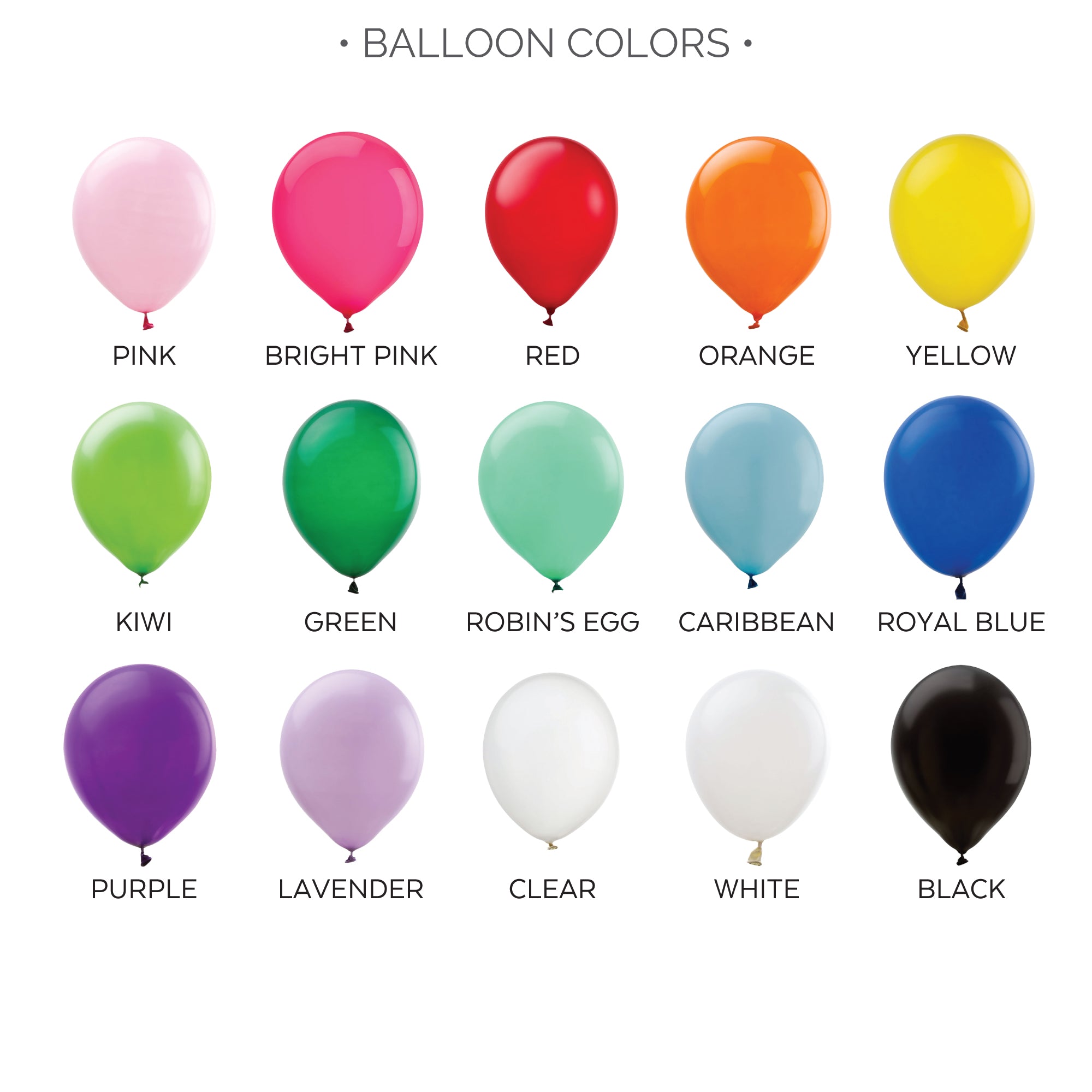 balloon colors