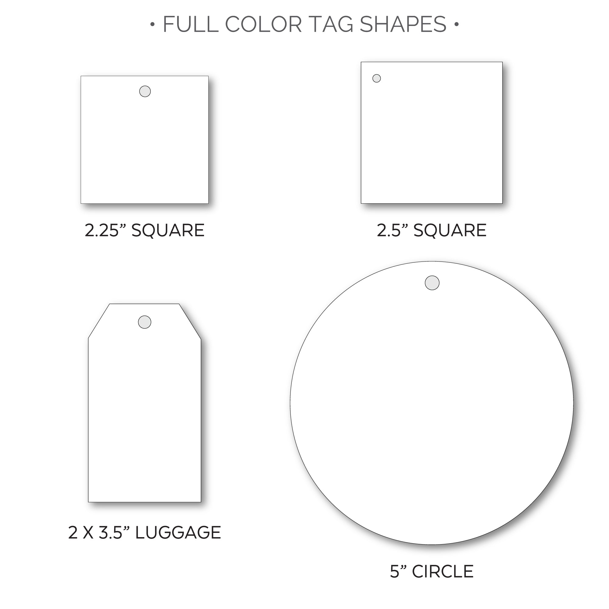Full Color Tag Shapes