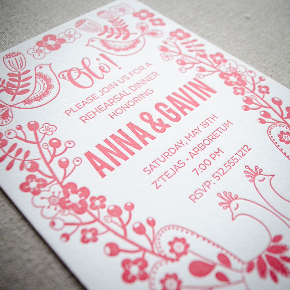 letterpress invitations