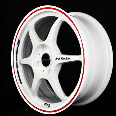 Buddy Club - P1 Racing SF Challenge  ET42 4X100 White w/Red – VEX  Motorsports