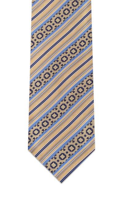 Gold Striped Geometric Tie only $35.00 - GoTie