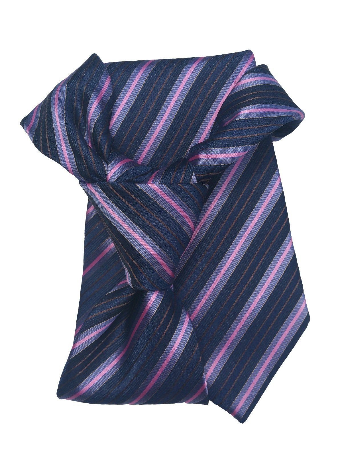 Navy Blue Pink Striped Tie only $35.00 - GoTie