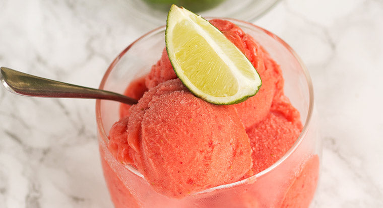 Strawberry Lime Sorbet Blendtec Blog