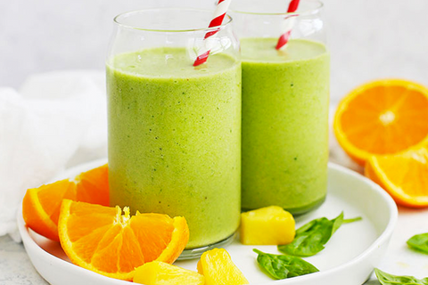 Pineapple Spinach Orange Juice Drink