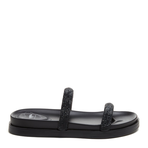 Rocket Dog Sparkle Black Slide Sandals