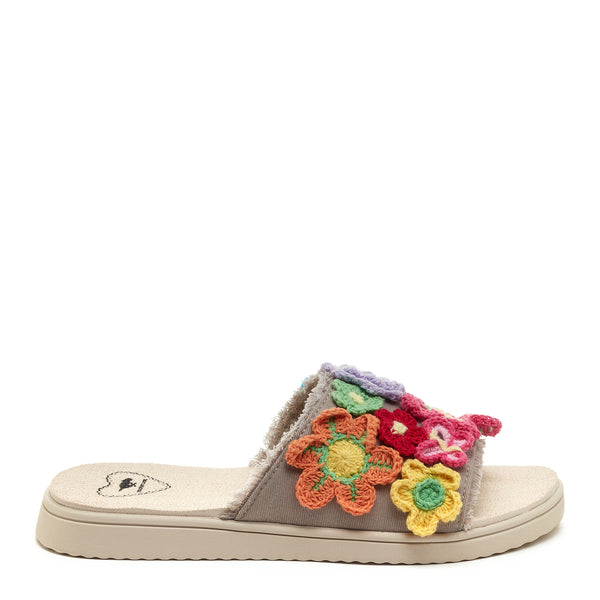 Rocket Dog Novel Floral Crochet Slide Sandal