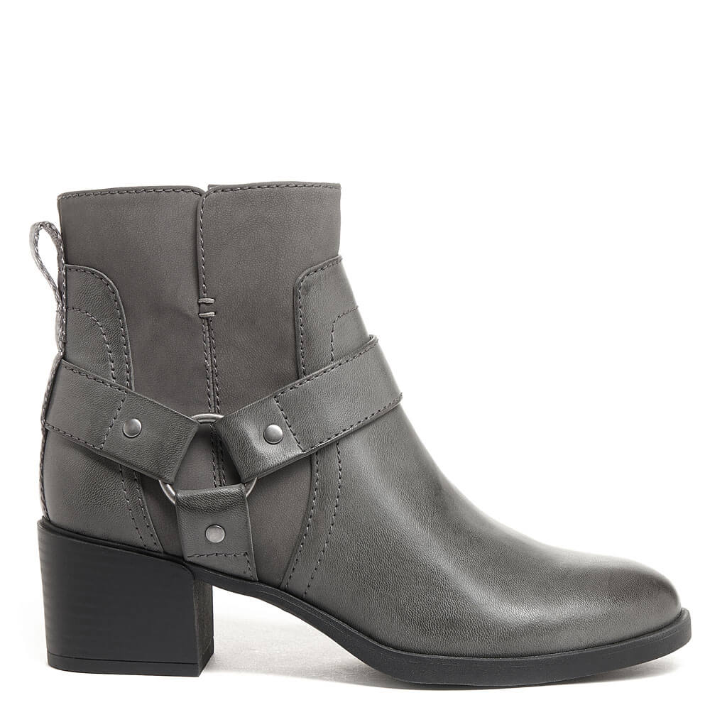 grey suede western boots