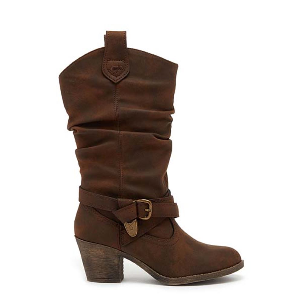 Sidestep Brown Western Boots – Rocket 