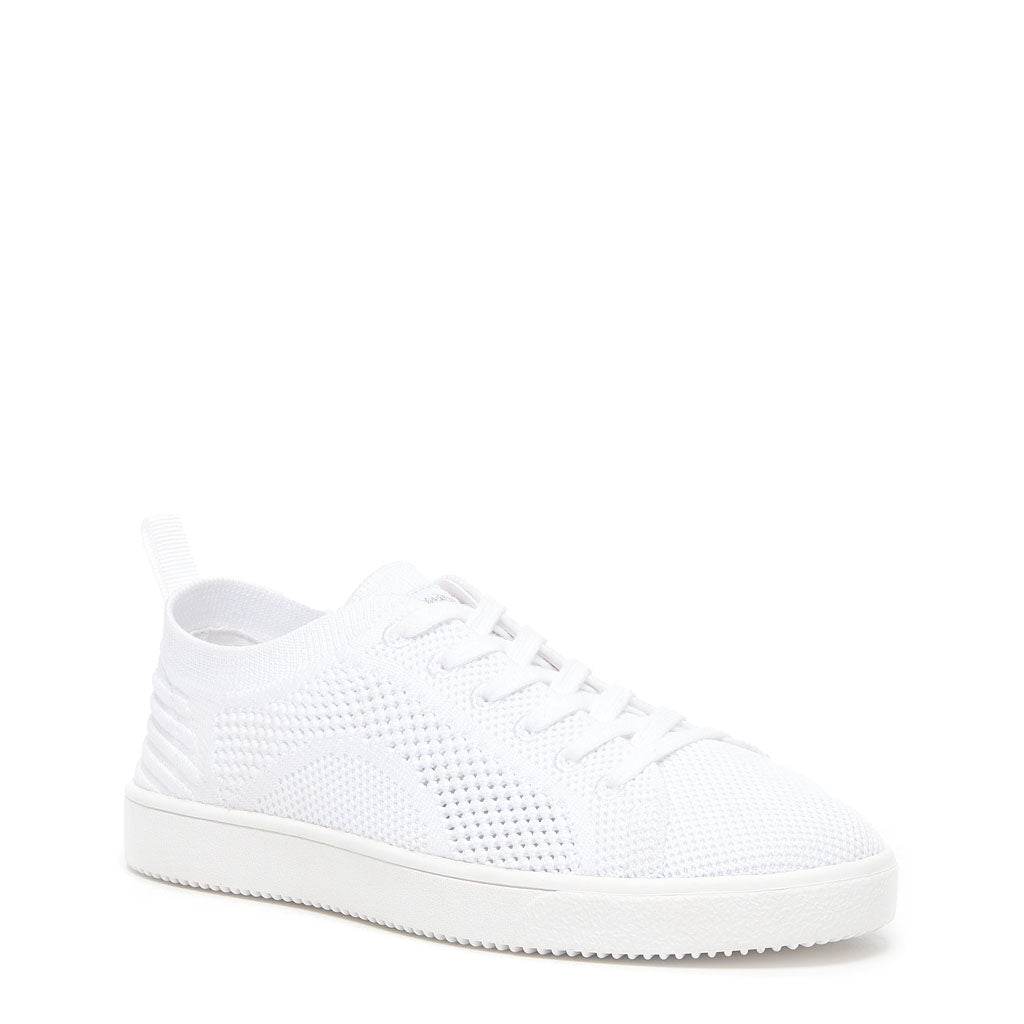 Tibor White Knitted Trainer |Free 