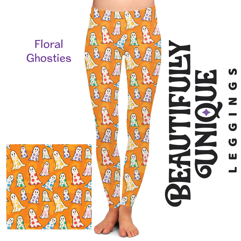Colorful Ghosts (Exclusive) - High-quality Handcrafted Vibrant Legging –  Beautifully Unique Leggings
