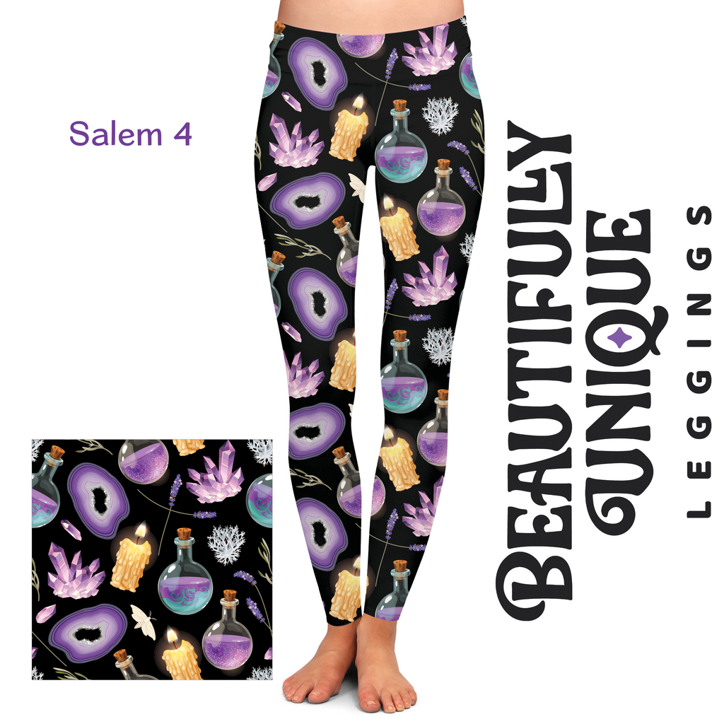 Witchy Shrooms Super Soft High Waisted Leggings 0-8 – Mrs.Bones.Boo