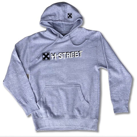 kr3w original heather grey pullover hoodie