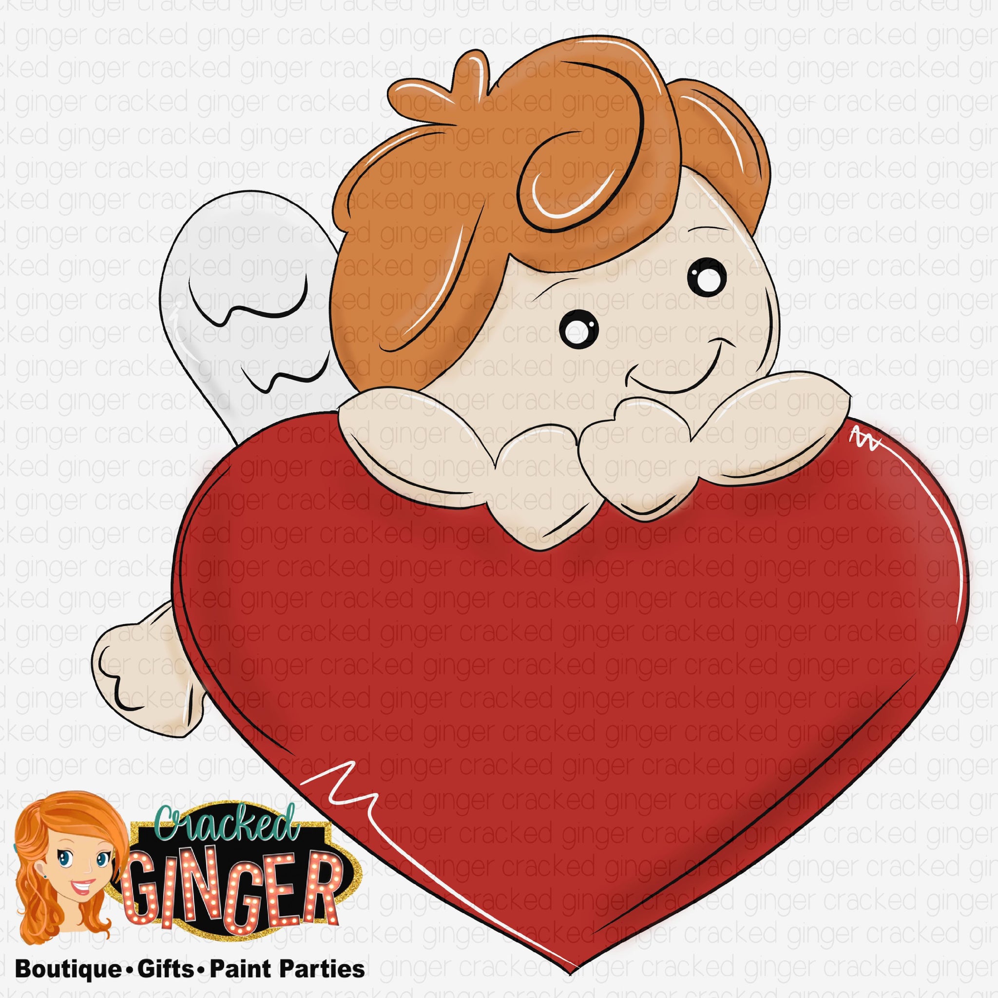 Cupid on Heart – Cracked Ginger