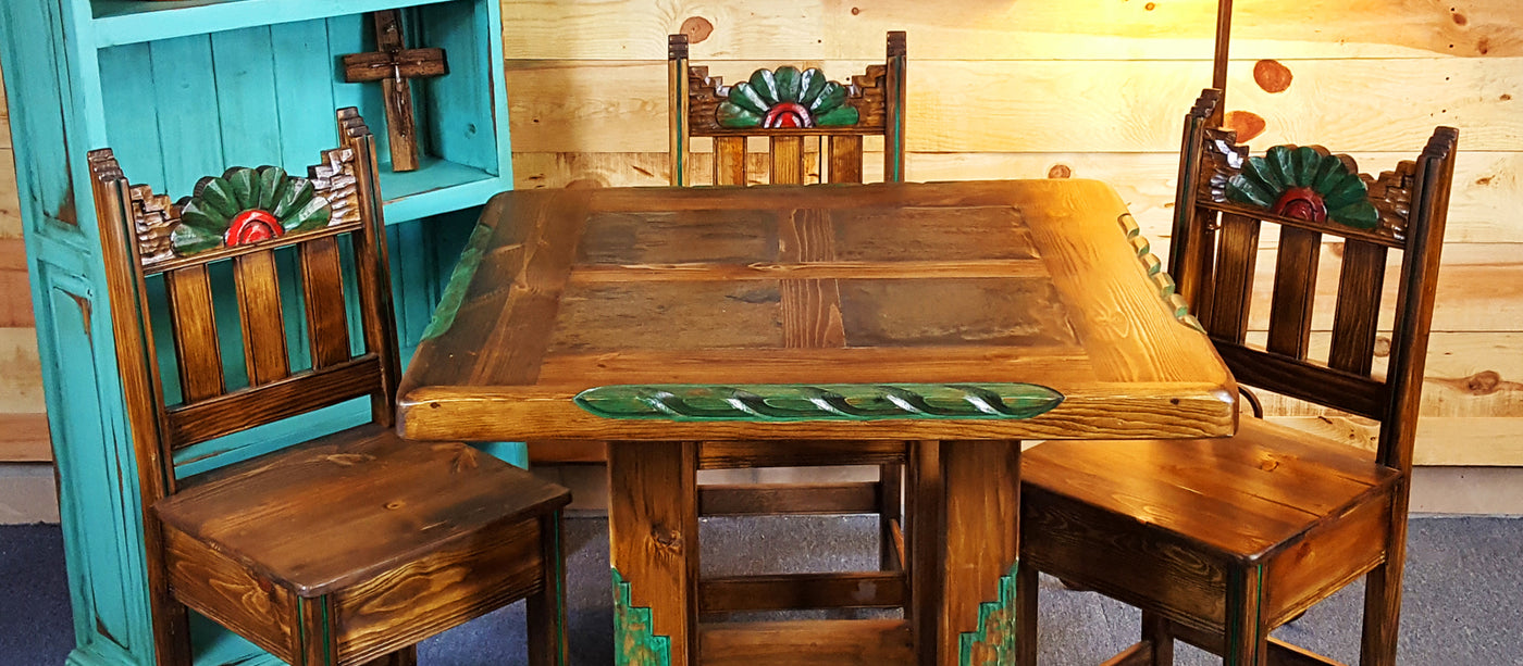 rustic mexican dining room table