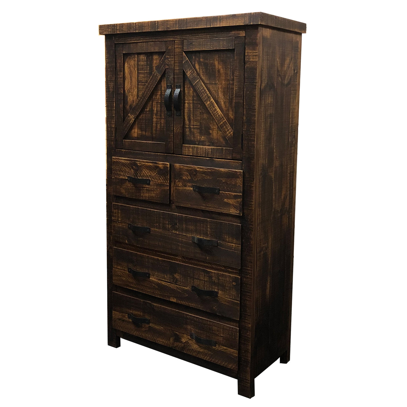 Rancho Tall Chest Of Drawers Rustics For Less