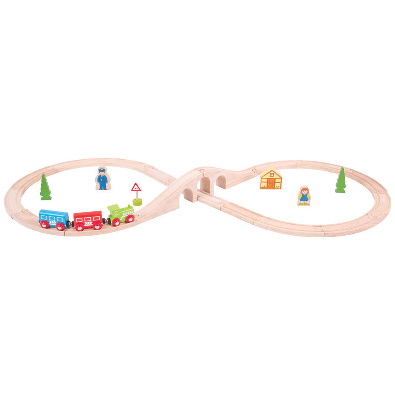 Figure of Eight Train Set by Bigjigs Toys US
