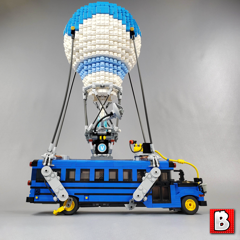 battle bus fortnite lego