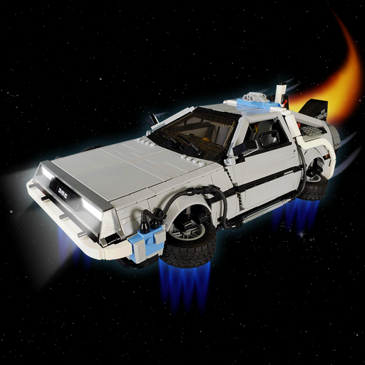 Stock DeLorean DMC-12 made from my DeLorean time machine moc (render). : r/ lego