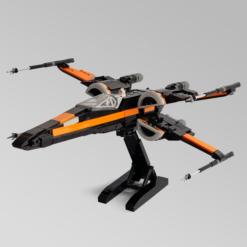 X Wing T 70 Starfighter Minifig Scale Brick Vault