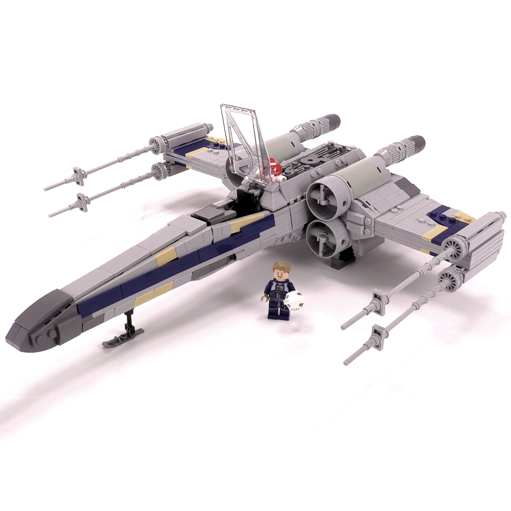 X Wing Starfighter Minifig Scale Brick Vault