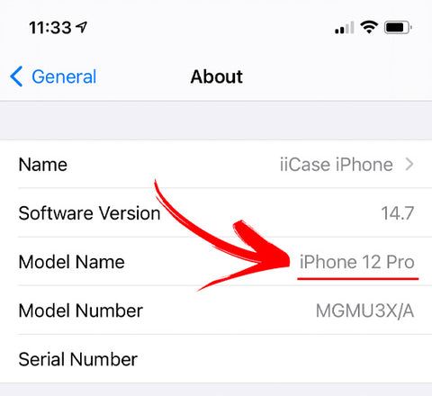 iiCase- identify iPhone model