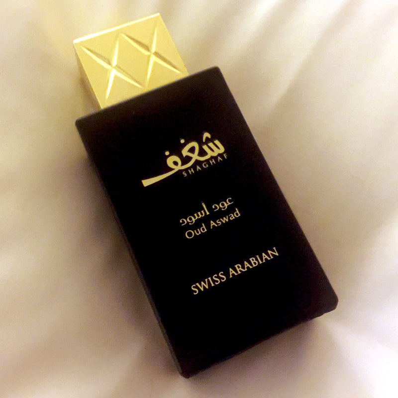 Shaghaf Oud Aswad 75mL, Captivating Arabian Incense Infused Fragrance ...