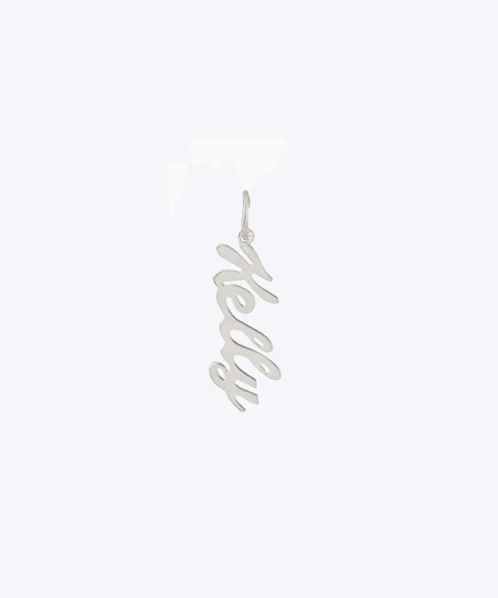 SHAMI SCRIPT NAMEPLATE CHARM