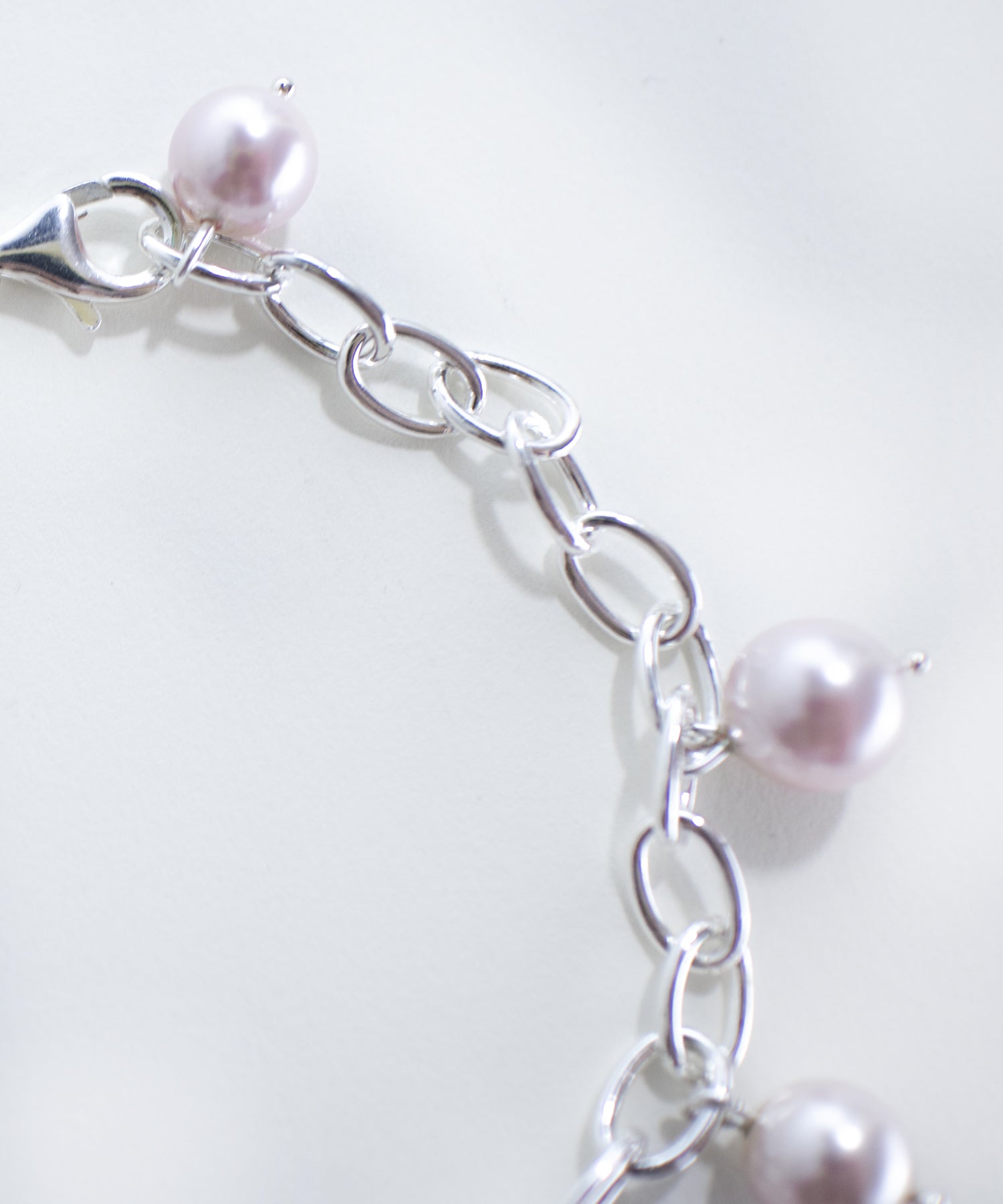 PINK PEARL LINK BRACELET