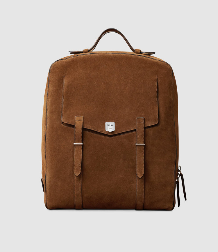 suede backpack mens