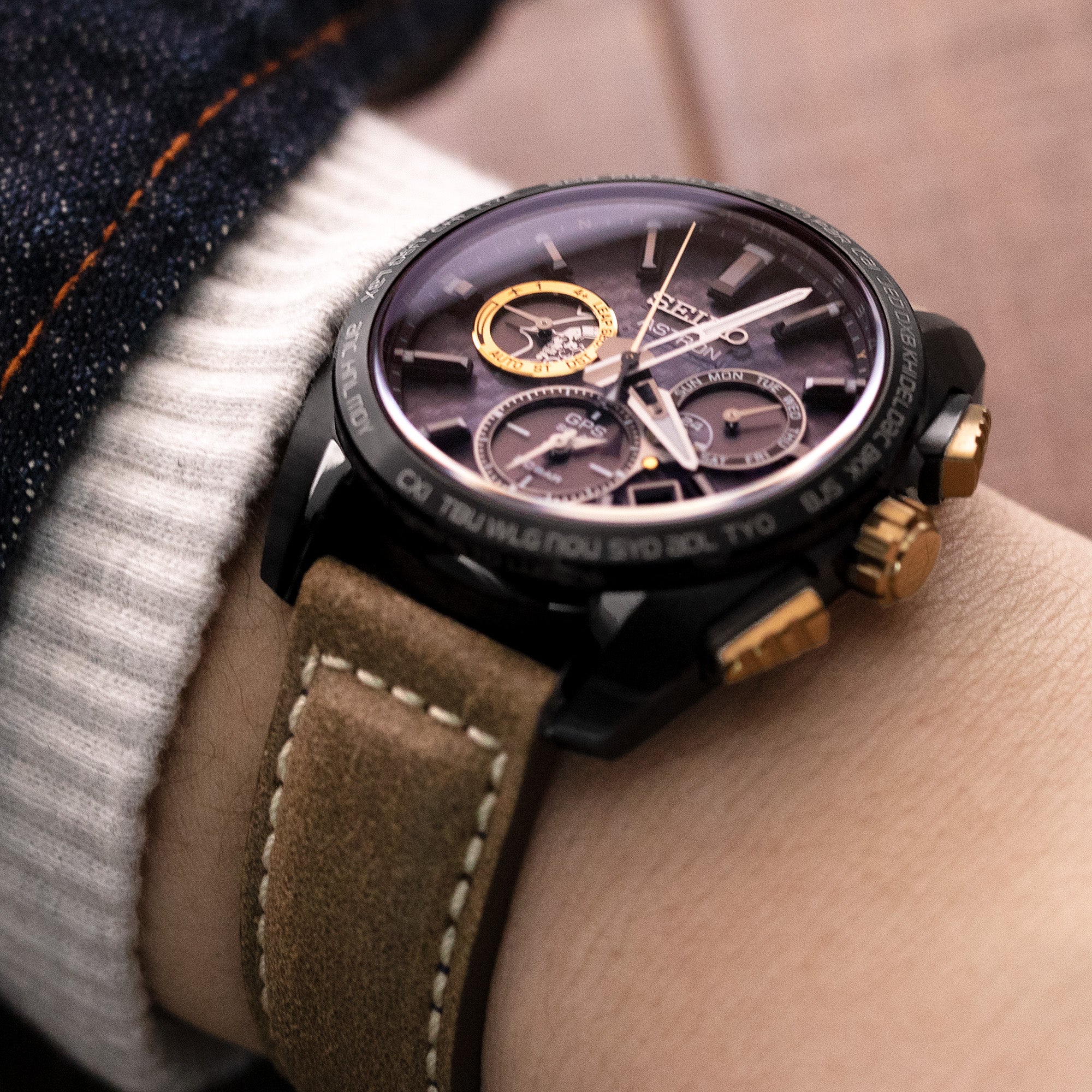 太空人腕時計TW推出的21mm錶耳錶帶，適用於 Seiko精工 Astron SBXC097