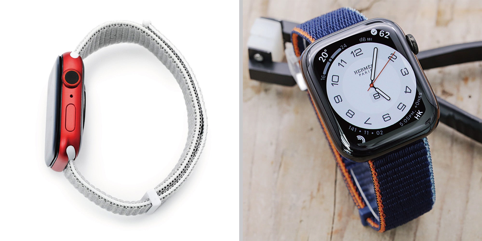適用於 Apple 手錶的魔術貼尼龍錶帶，佩戴舒適，色彩繽紛，可與任何裝束相得益彰｜太空人腕時計TW