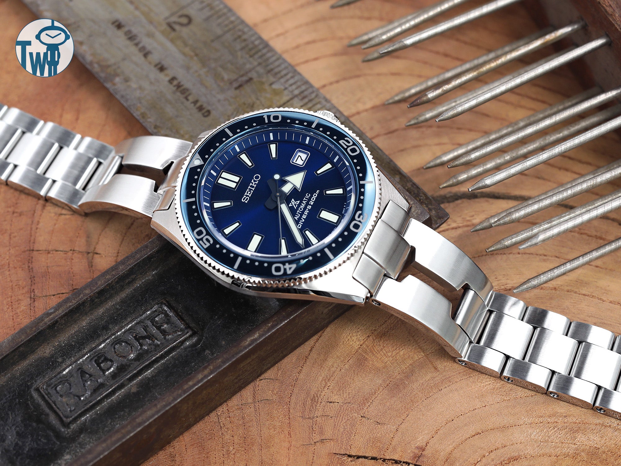 Seiko精工 復古62Mas 手錶與帶有專用款式的剃刀型鋼錶帶｜太空人腕時計TW