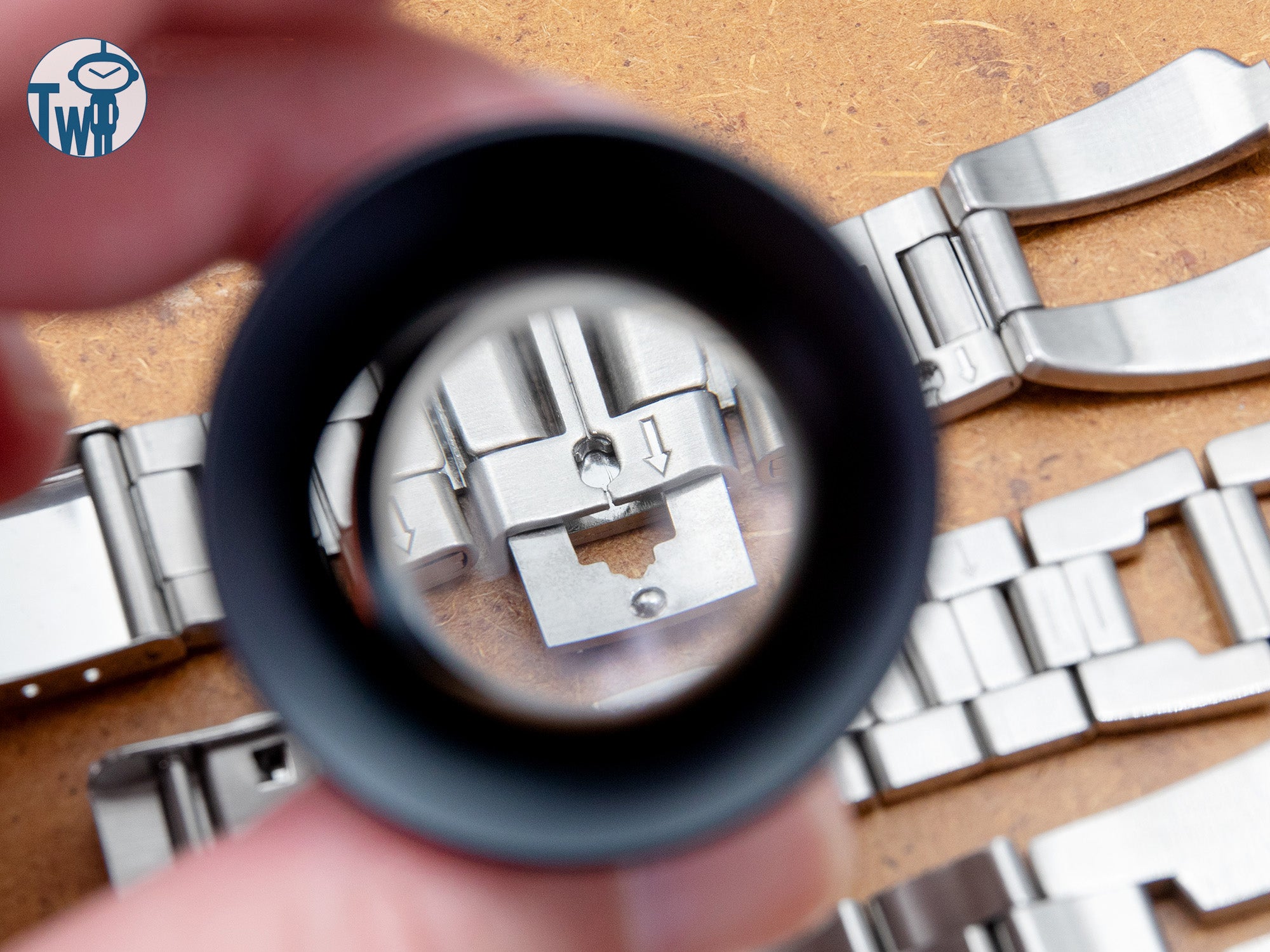 最古老的Seiko精工錶帶可調節鏈接的細節近拍｜太空人腕時計TW