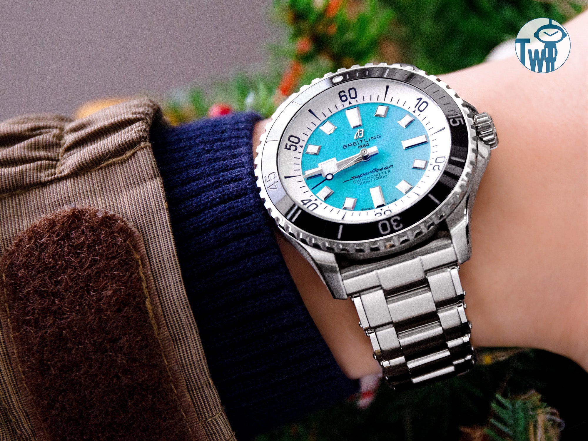 Breitling百年靈 SuperOcean Automatic 44超級海洋自動腕錶 配上 Metabind QR 邁赫鉚釘快拆鋼錶帶｜太空人腕時計TW