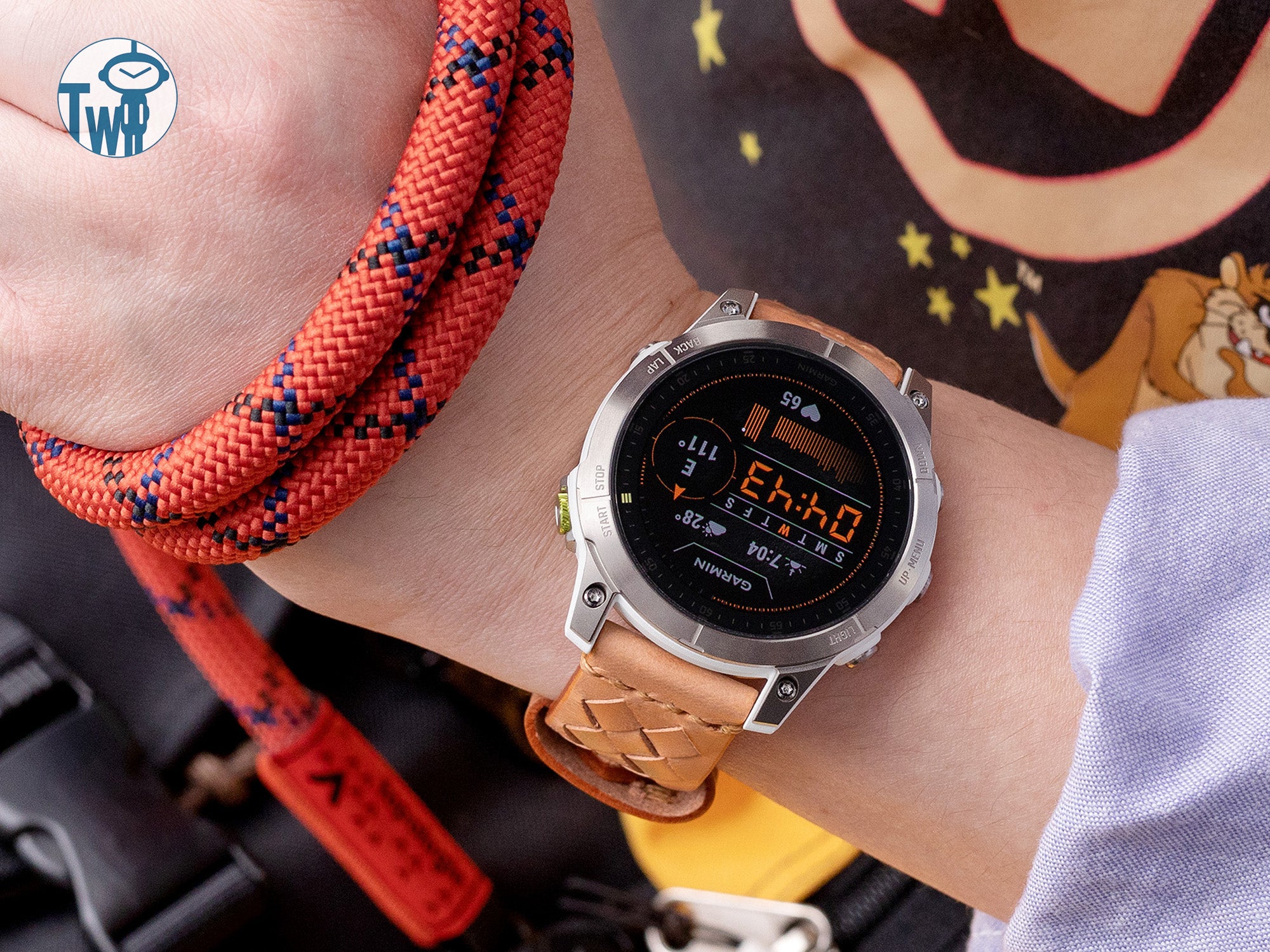 Garmin Epix Gen 2 配搭 編織意大利皮革LV米色錶帶｜太空人腕時計TW