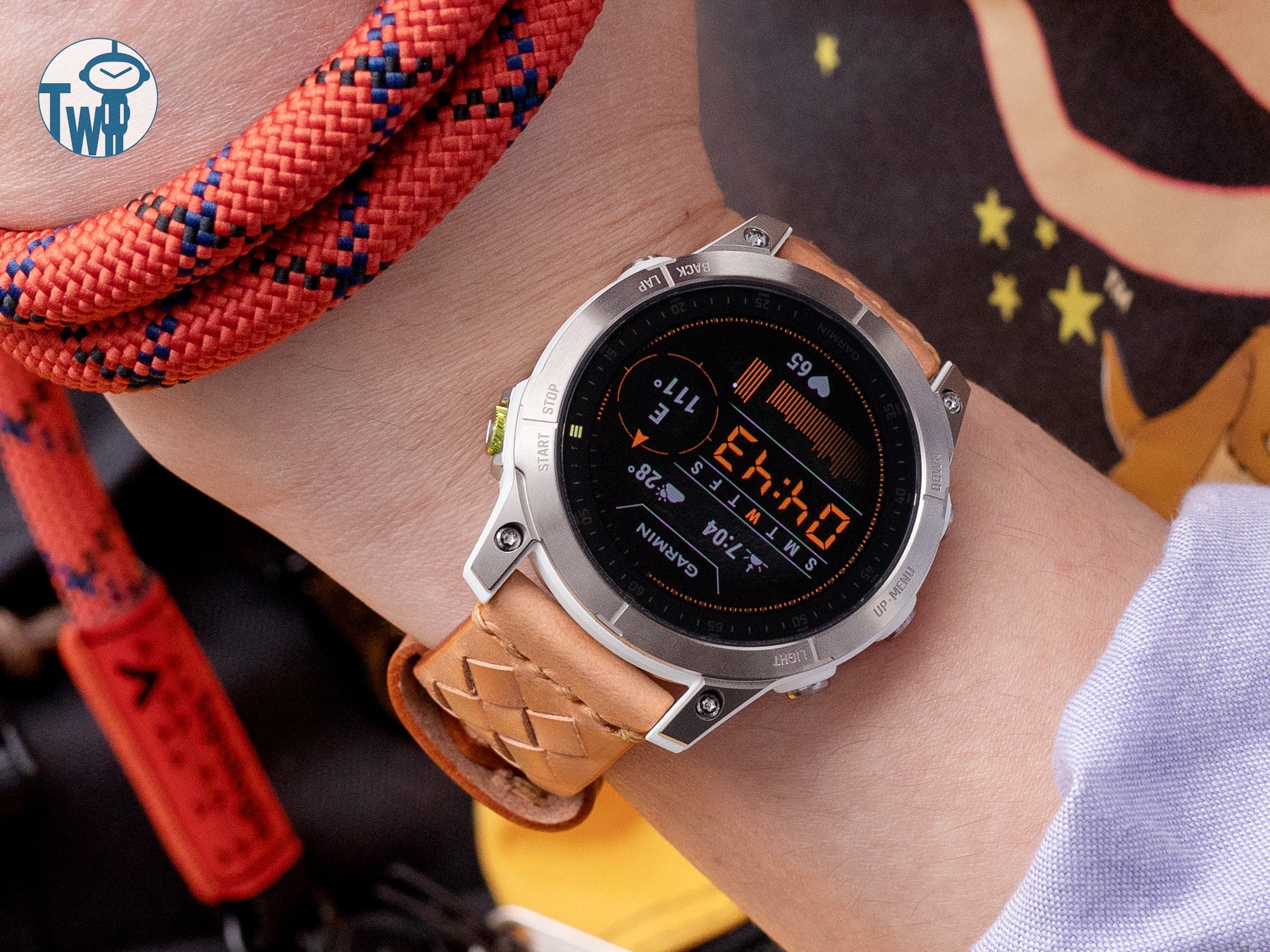 太空人腕時計TW將Smooth Leather 平滑編織小牛皮革錶帶與Garmin EPIX Gen 2相配