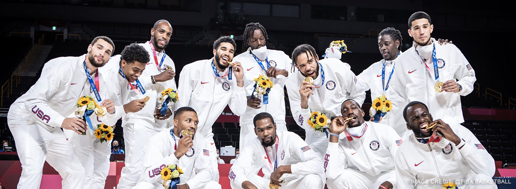 2020年東京奧運會,美國男子籃球隊連續第四次獲得金牌。