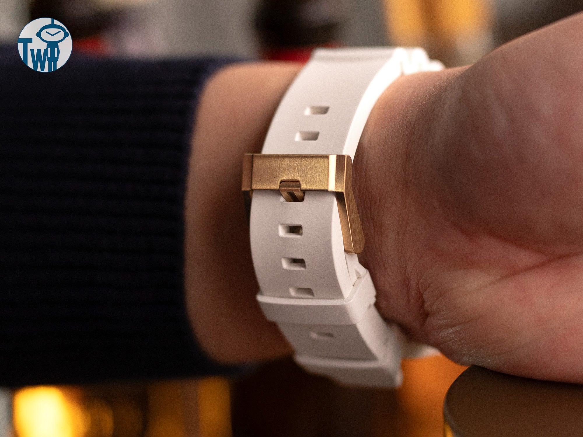 太空人腕時計TW的立方體實心青銅錶扣