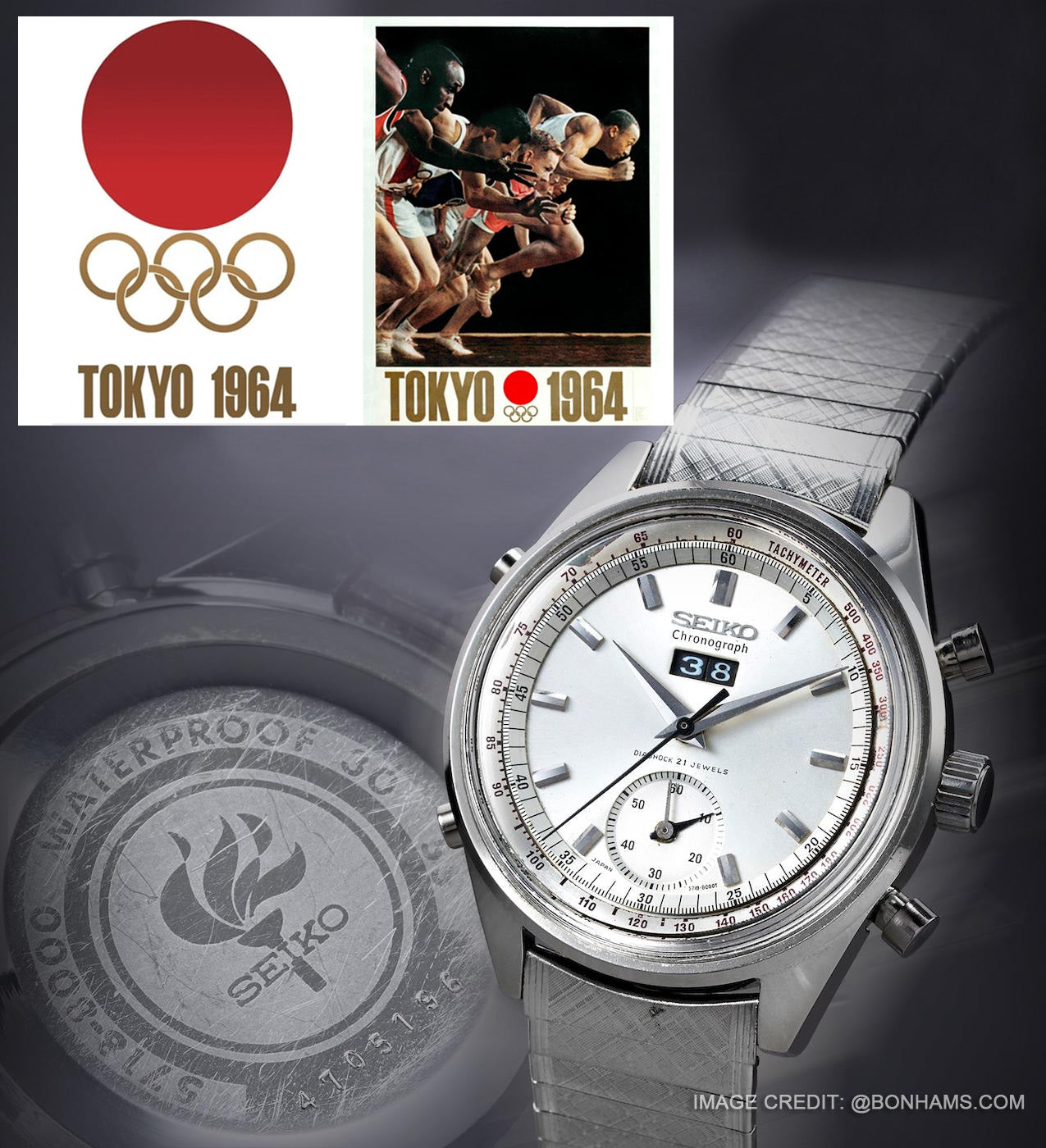 精工 5718-8000 東京夏季奧運會 1964 計時碼錶型號